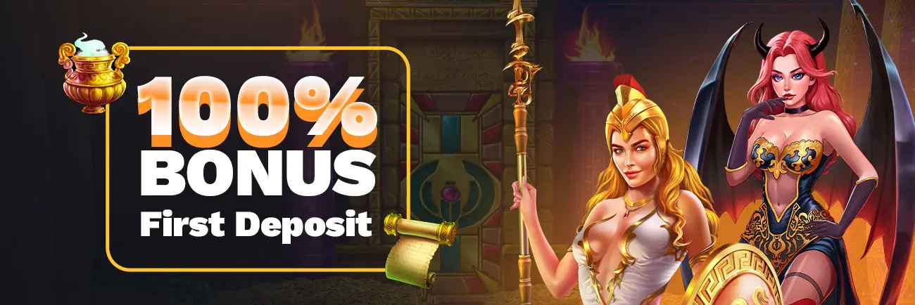 Jackpotter casino 100% bonus first deposit.