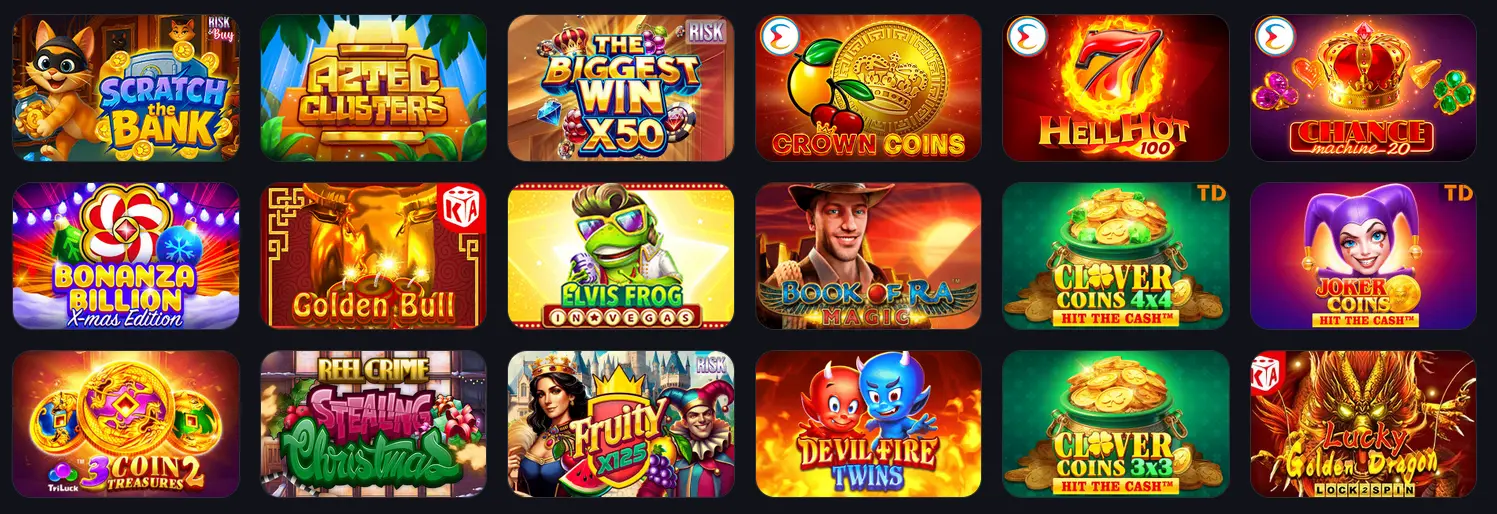 Jackpotter Casino games and providers